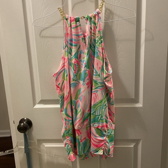 Lilly Pulitzer halter blouse, barely worn, like new. Size large. - Picture 3 of 3